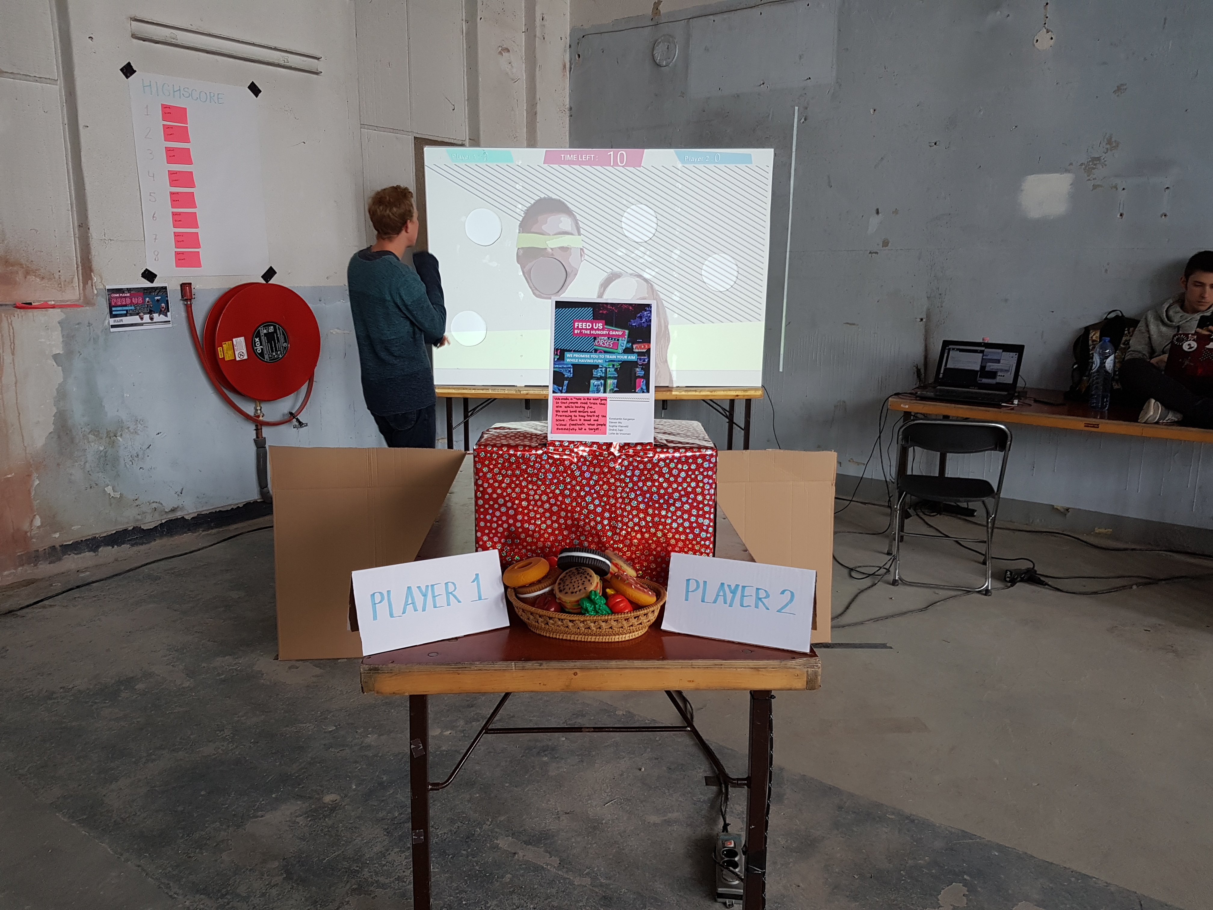 our final product in testing