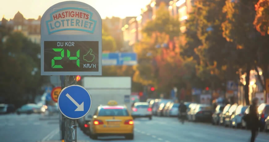 background with speed limit sign